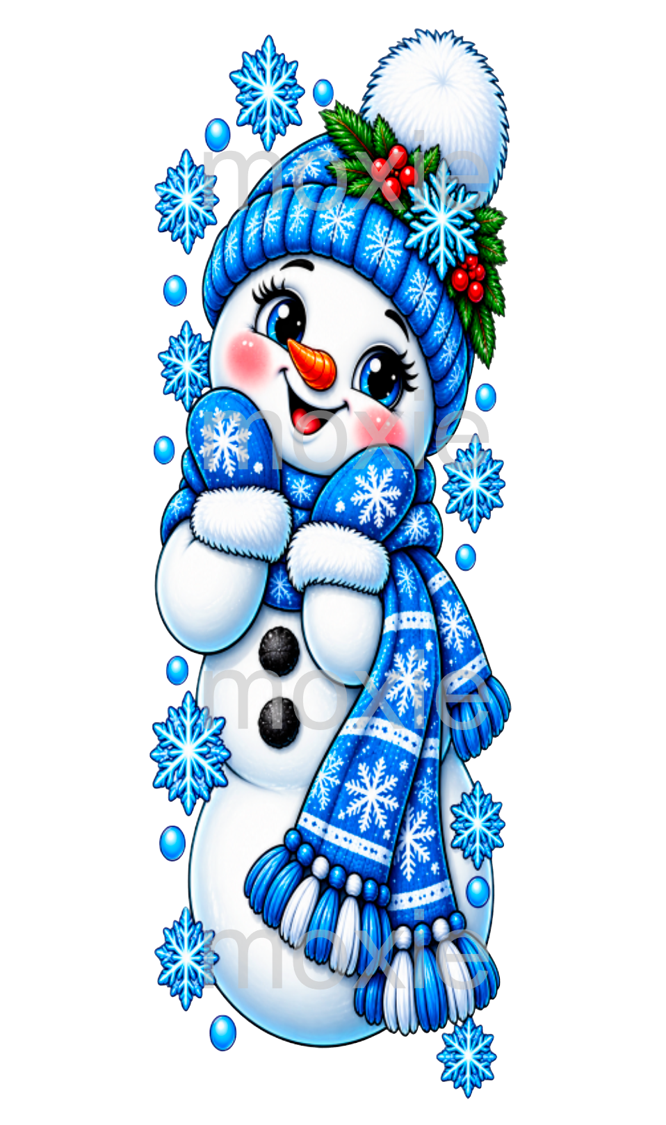 Snowman Bookmark UV DTF Decal