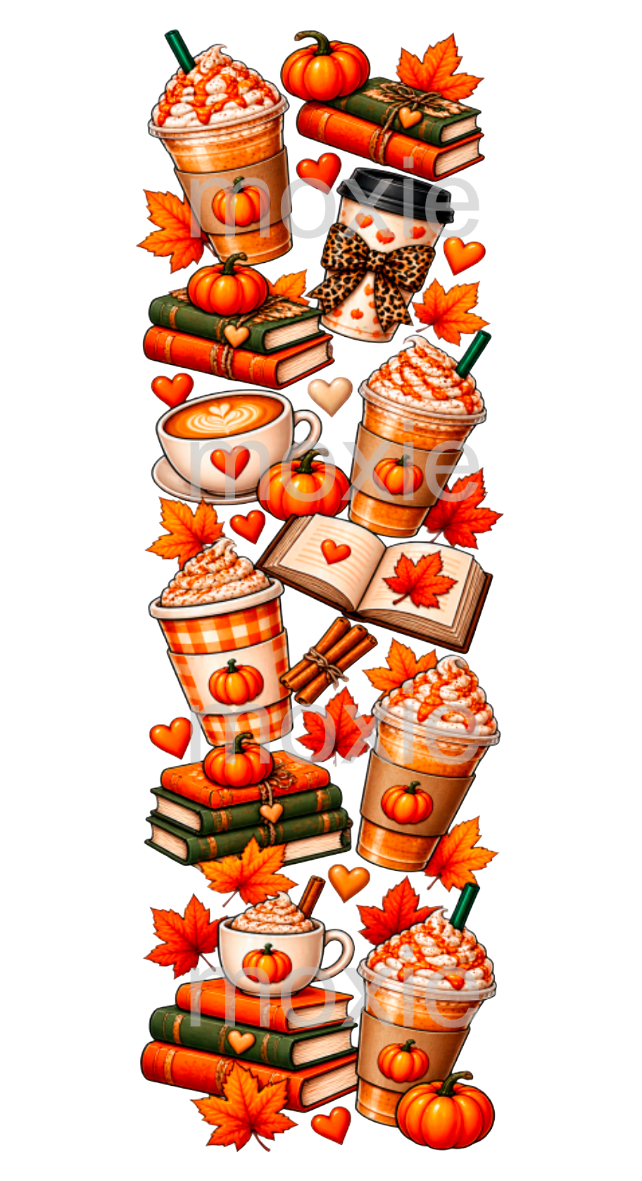 Pumpkin Spice Bookmark UV DTF Decal