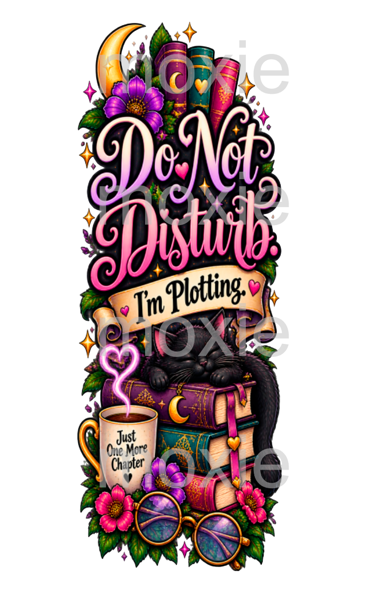 Do Not Disturb Bookmark UV DTF Decal