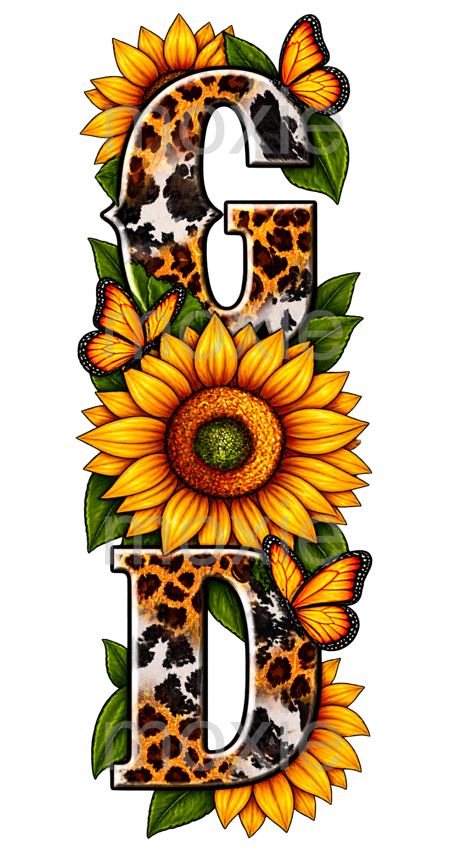 God Sunflowers Bookmark UV DTF Decal