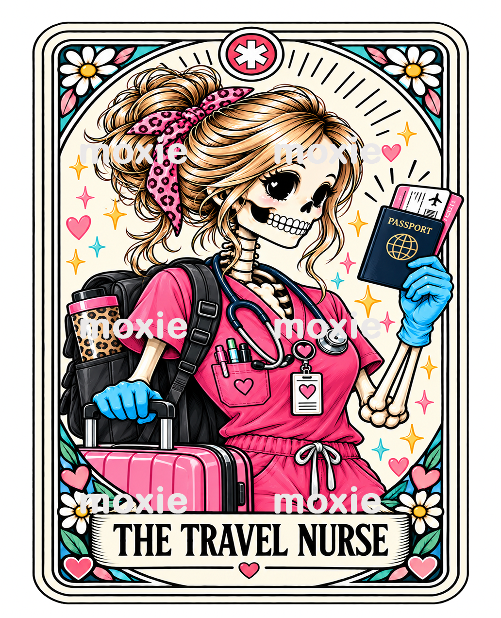 Tarot The Travel Nurse UV DTF Decal