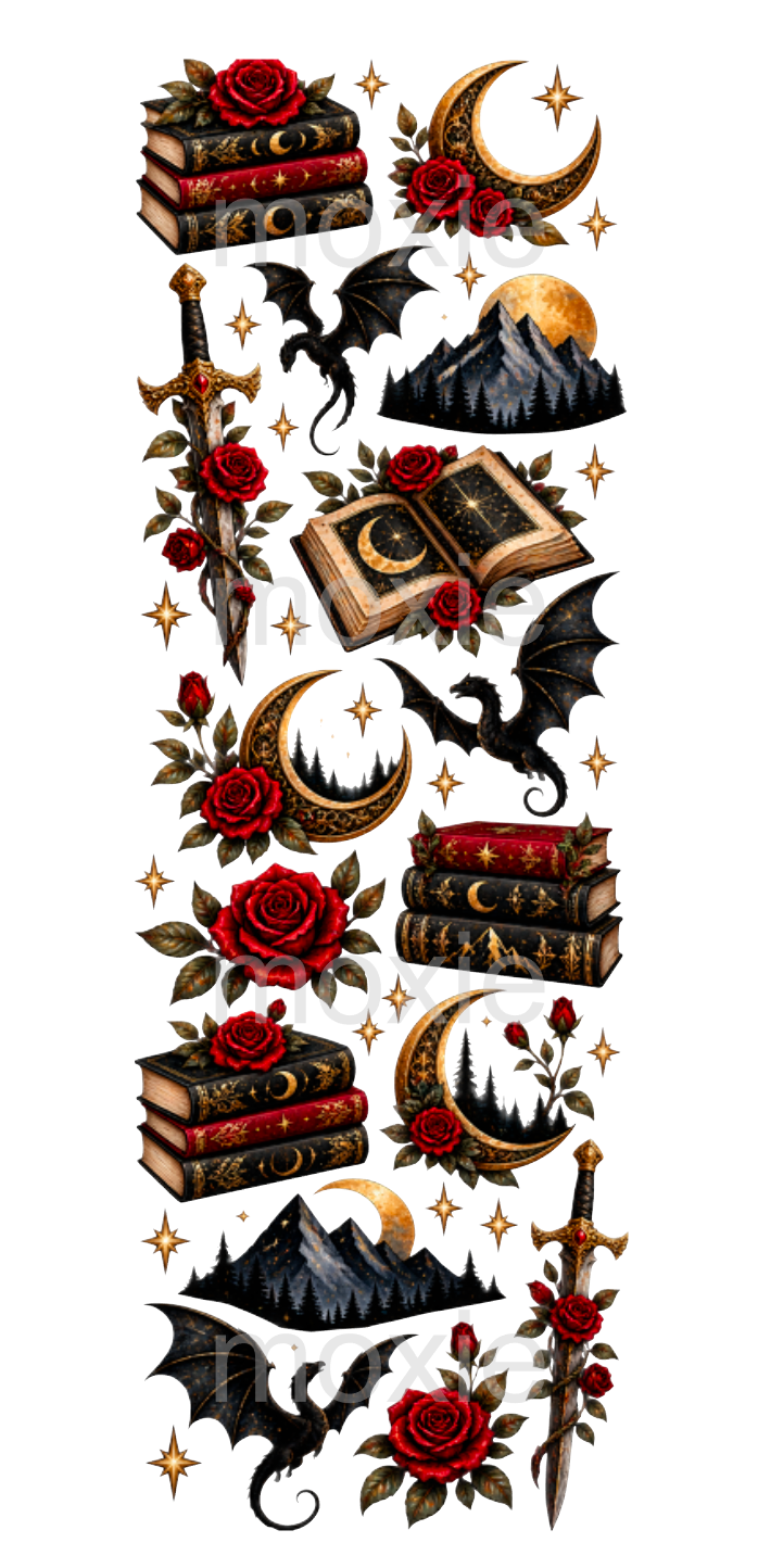 Acotar Bookmark UV DTF Decal