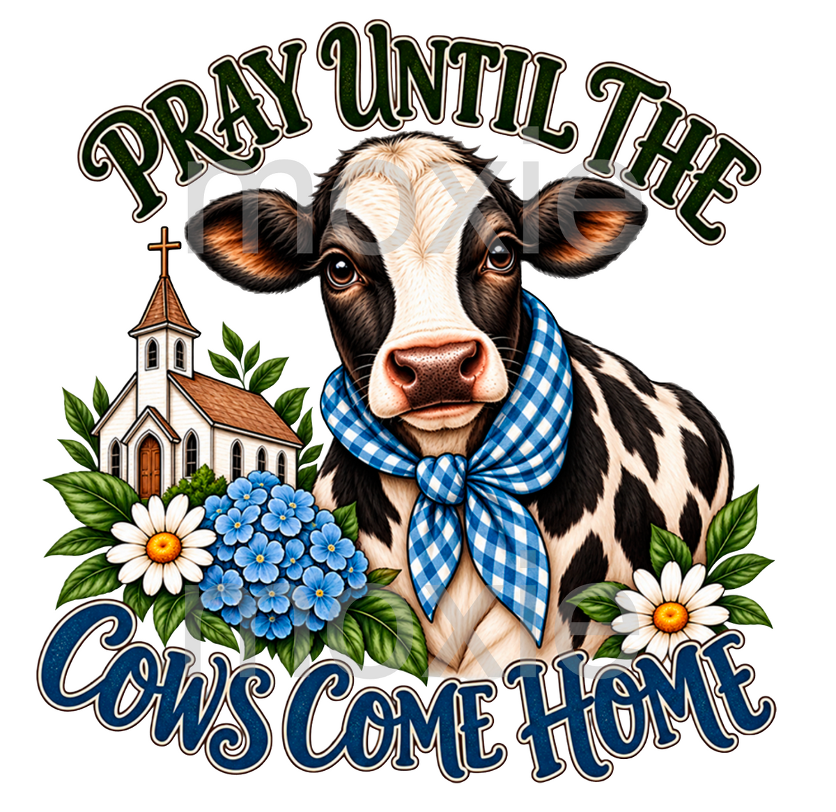 Pray Until Cows Come Home Decal &amp; Acrylic Blank COMBO
