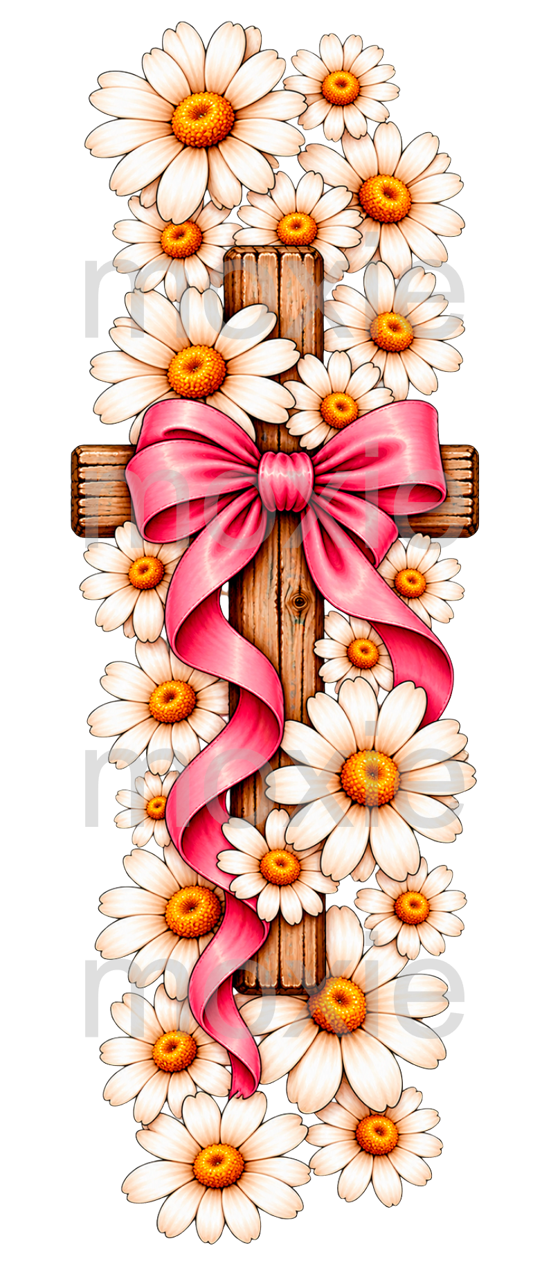 Daisy Cross Bookmark UV DTF Decal