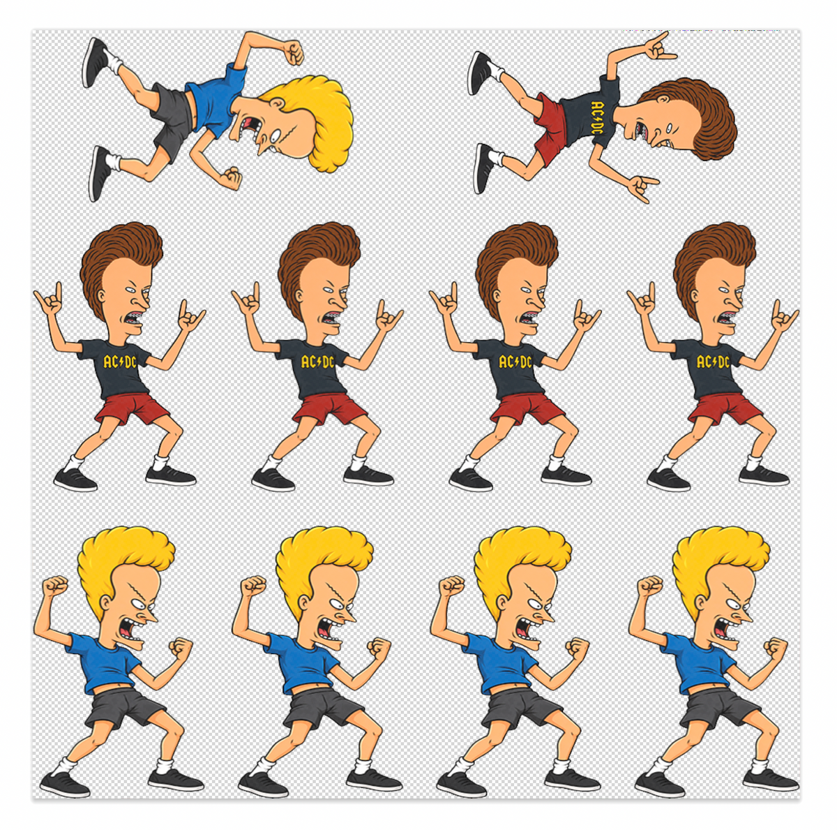 Beavis Butthead Elements Sheet