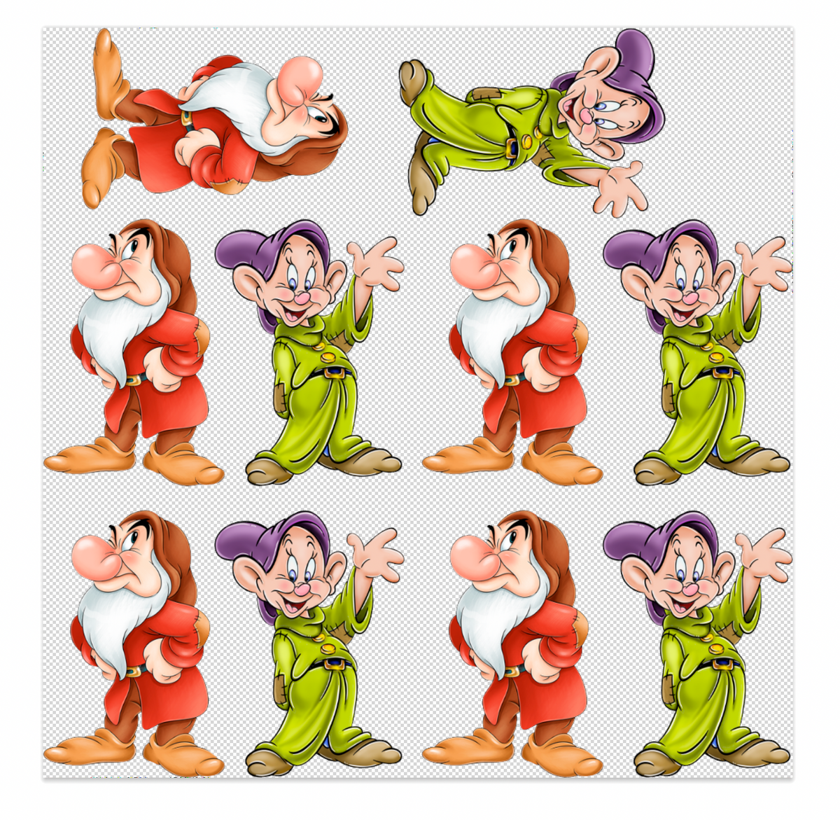 Dopey Grumpy Elements Sheet