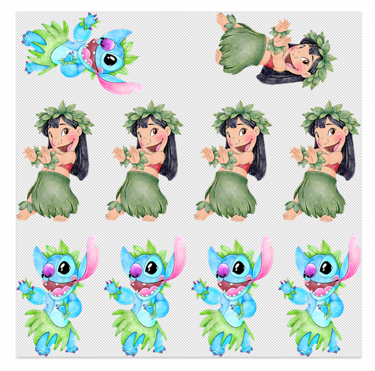 Hula Pals Elements Sheet