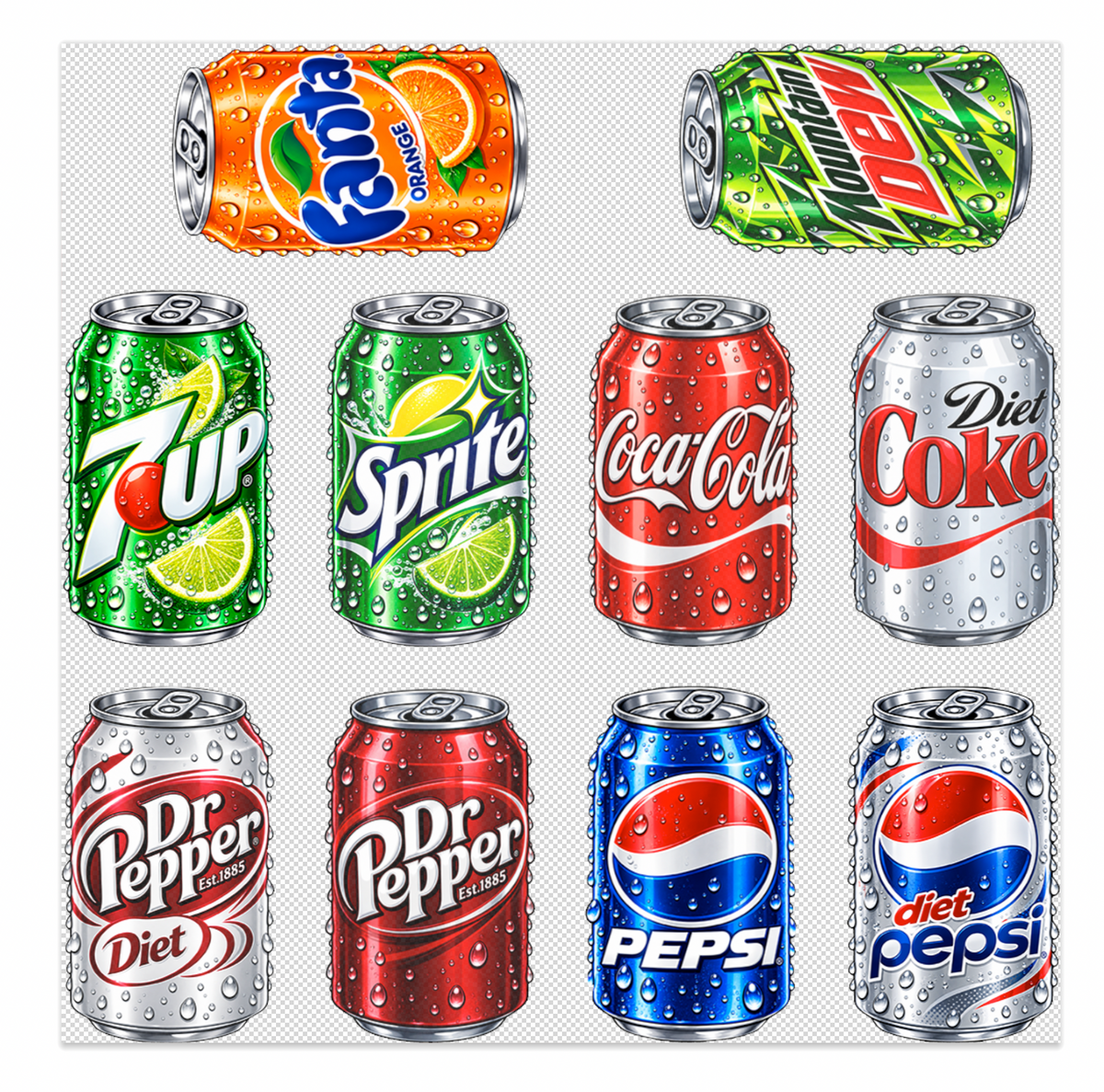Soda Can Elements Sheet