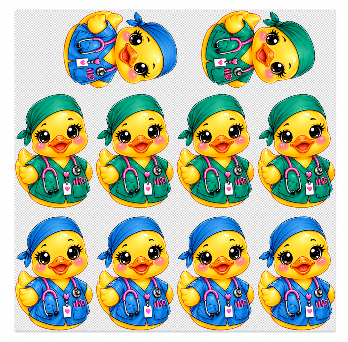 Duck Nurse Elements Sheet