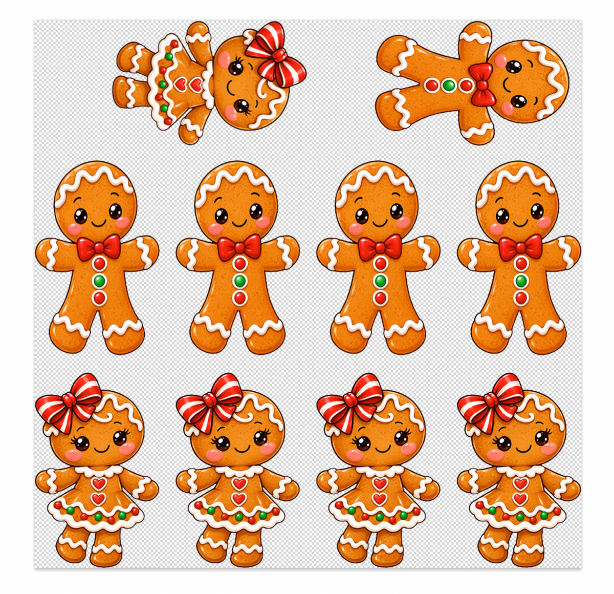 Gingerbreads Elements Sheet