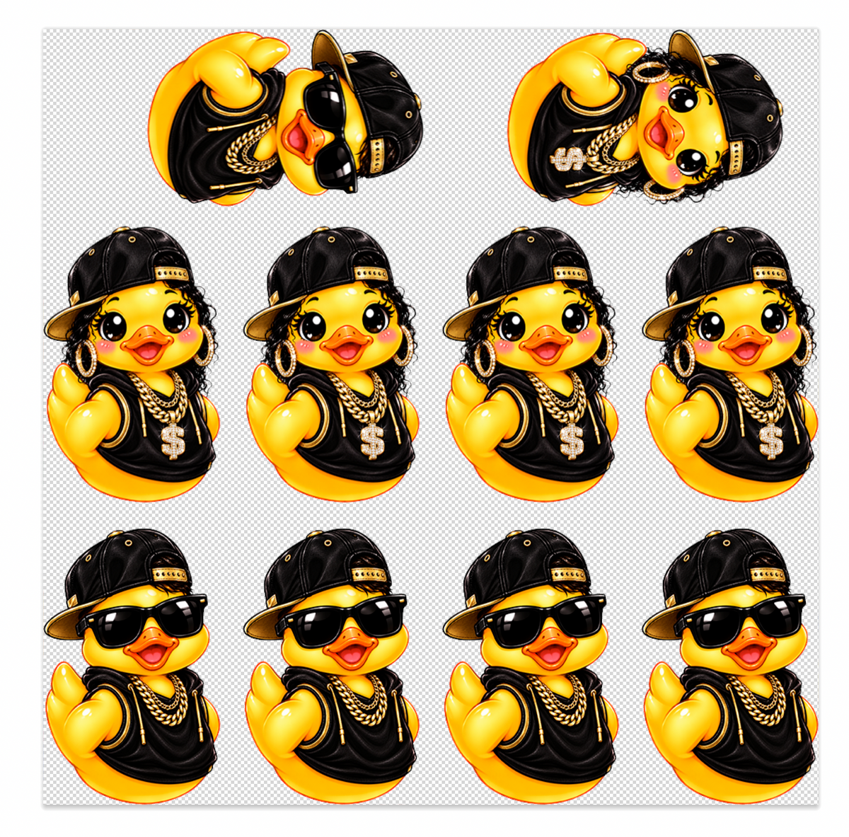 Hip Hop Ducks Elements Sheet