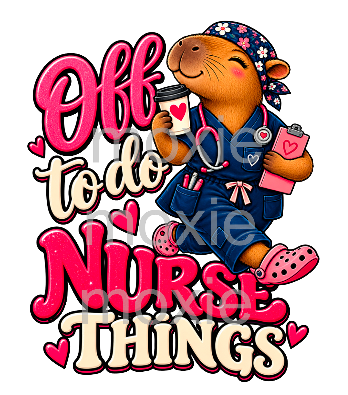 Off To Do Nurse Things Decal &amp; Acrylic Blank COMBO
