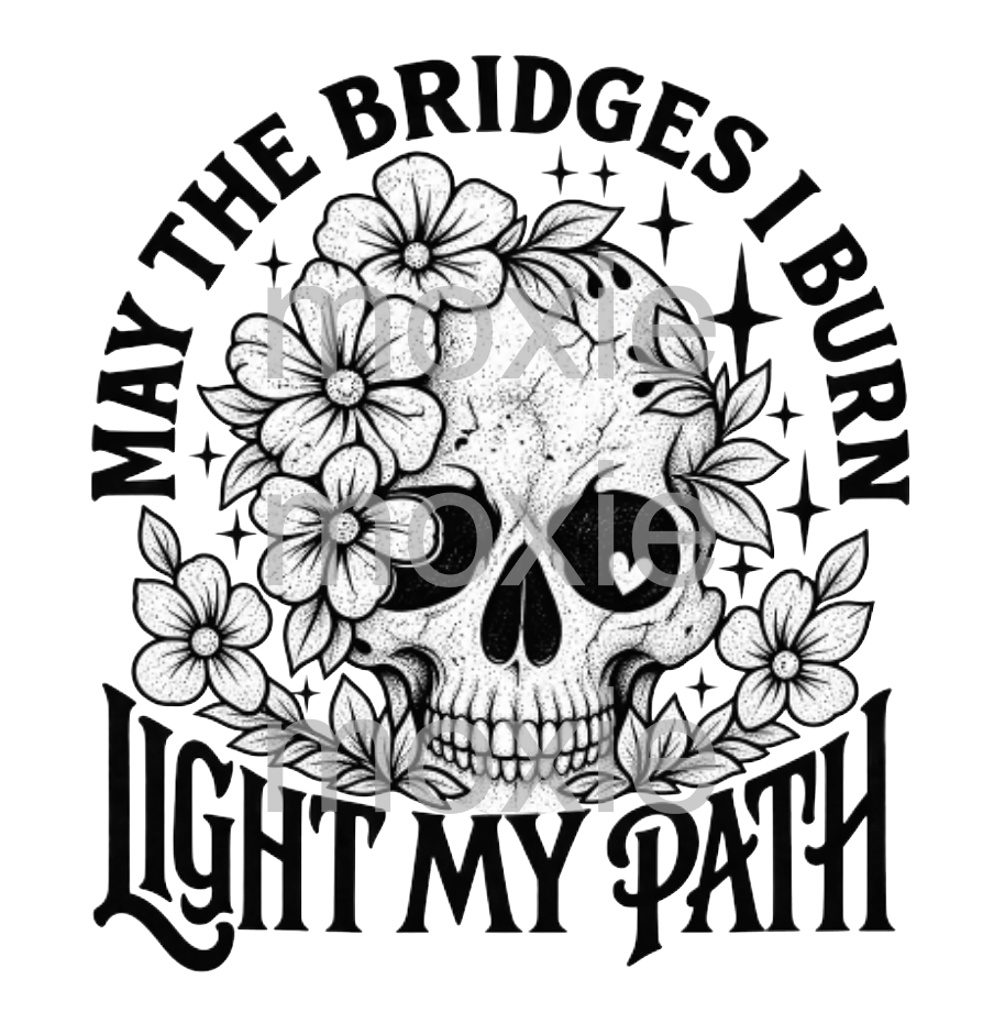 Bridges Burn Light Path Decal &amp; Acrylic Blank COMBO