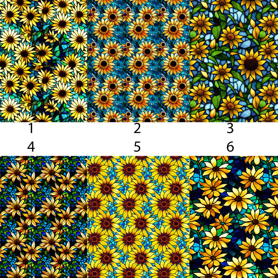 Sunflower Stained Glass Vinyl