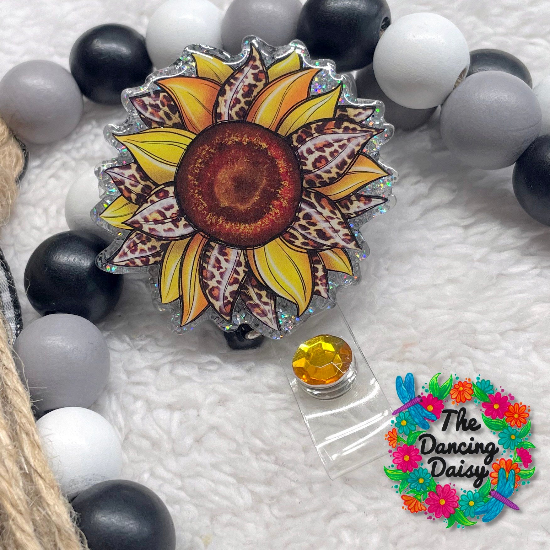 Leopard Sunflower Decal &amp; Acrylic Blank COMBO