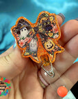 Cute Halloween Black Bow Decal & Acrylic Blank COMBO