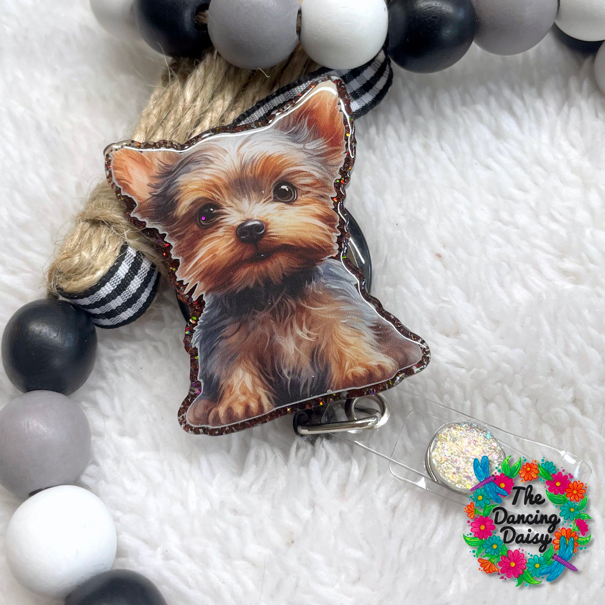 Yorkie Pup Decal &amp; Acrylic Blank COMBO