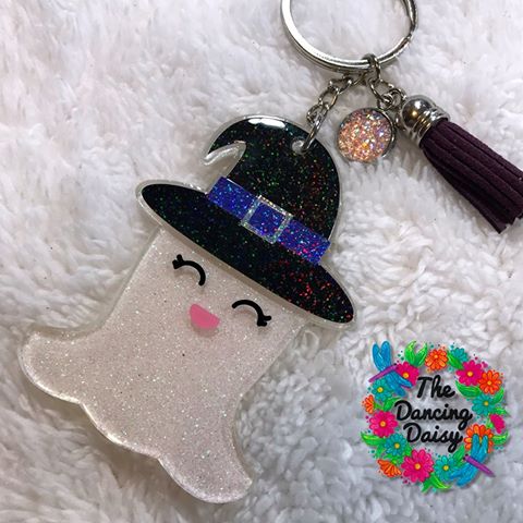 Cute Ghost Witch Acrylic Blank