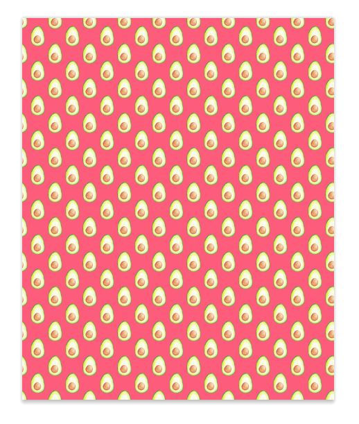 Faux Leather Sheet Avocado Print