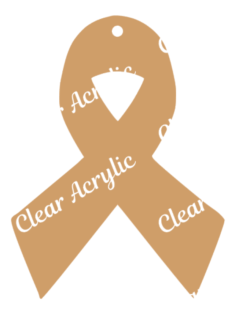 Awareness Ribbon Acrylic Blank