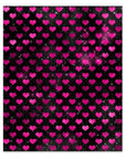 Bright Pink Black Glam 3 Faux Leather