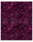 Bright Pink Black Glam 3 Faux Leather