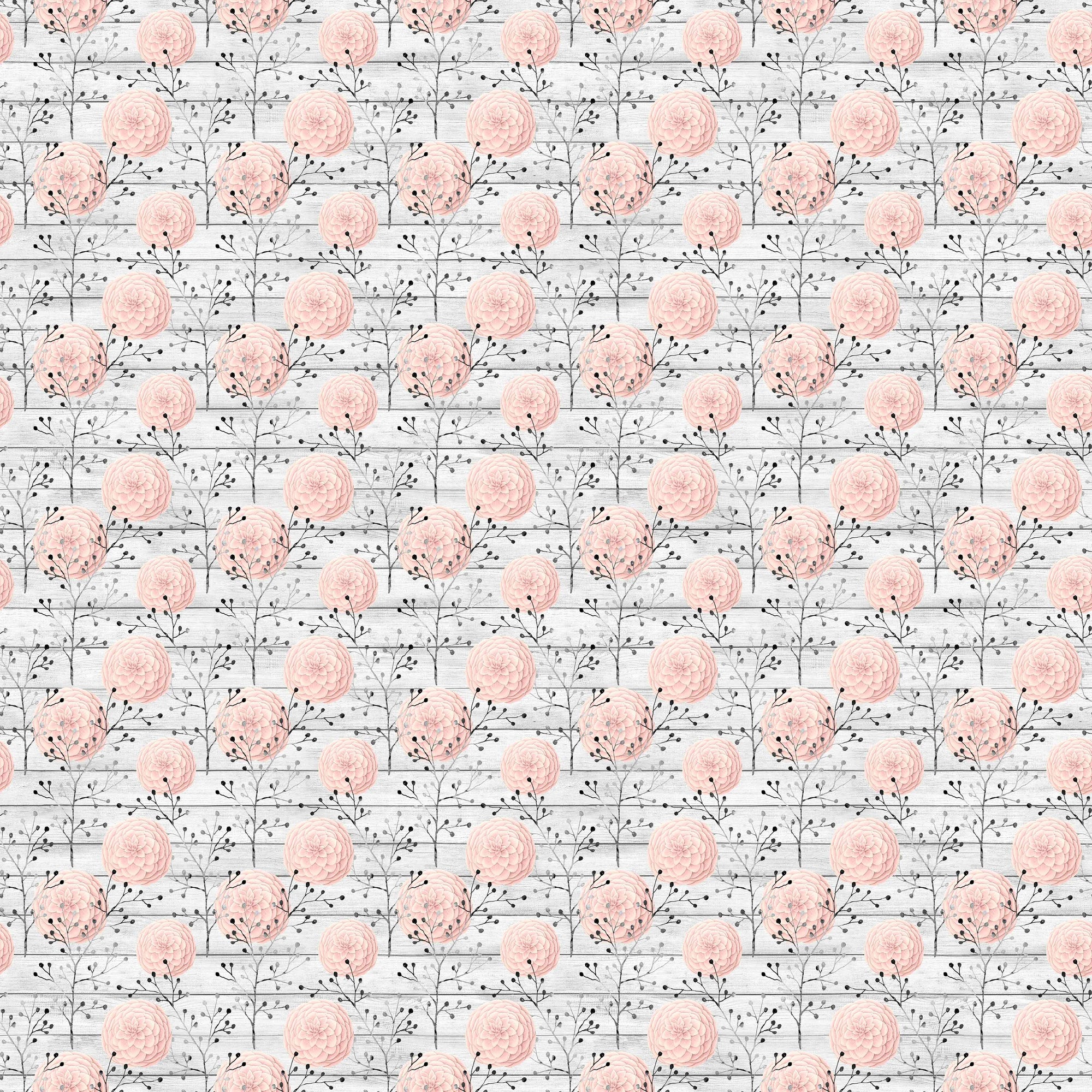 Blush Charcoal Floral 