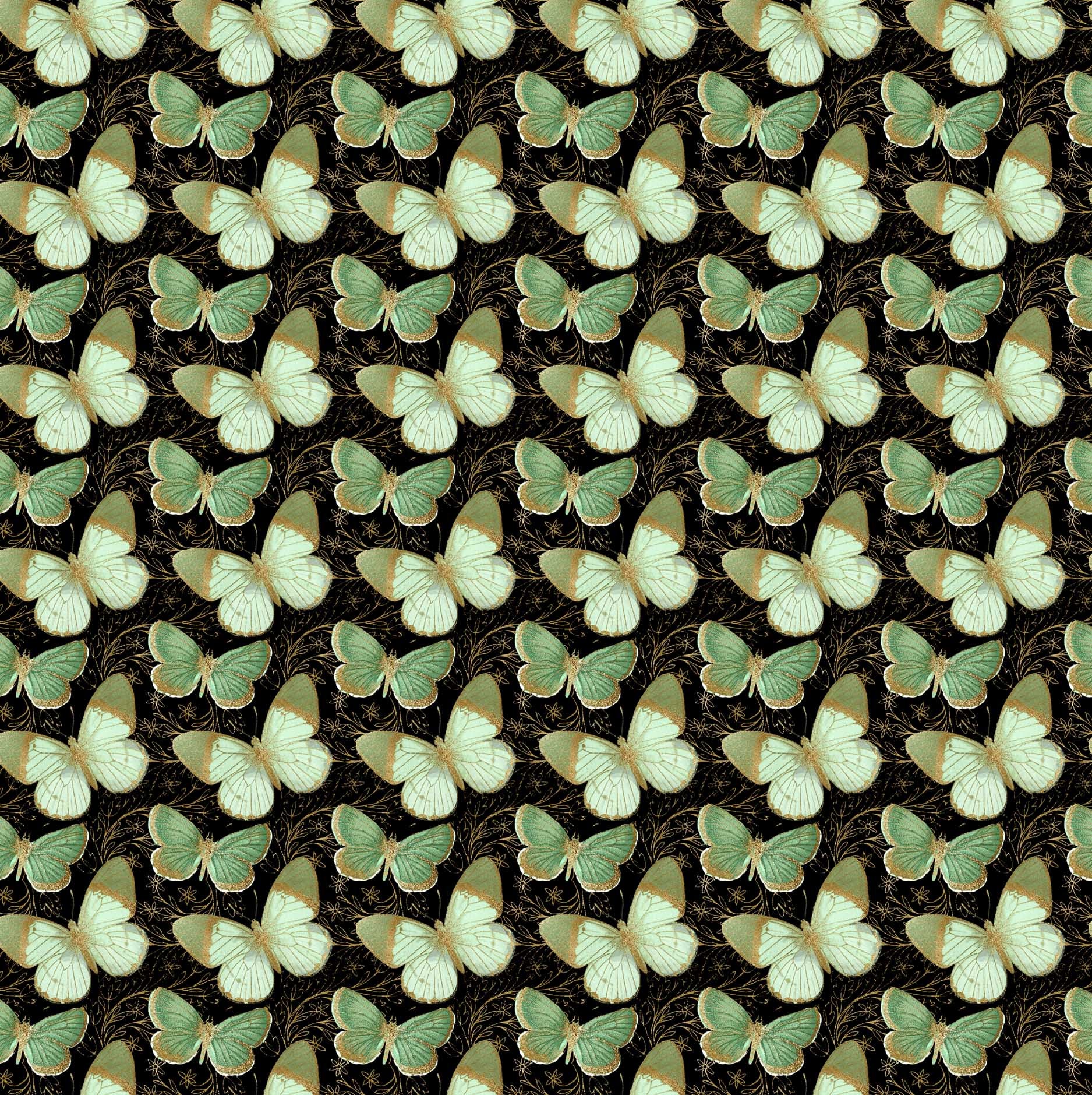 Butterfly pattern printed vinyl