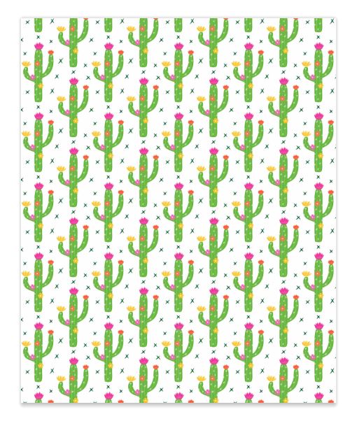 Cute Cactus Plants 7 Faux Leather