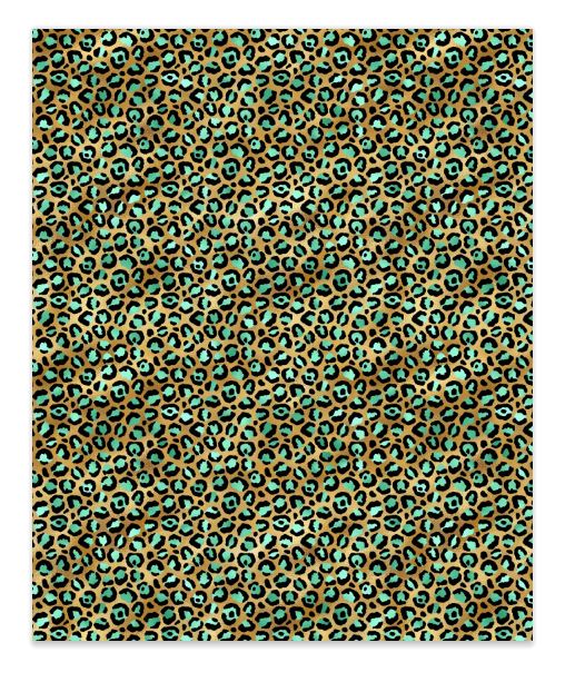 Gold Leopard 3 Faux Leather