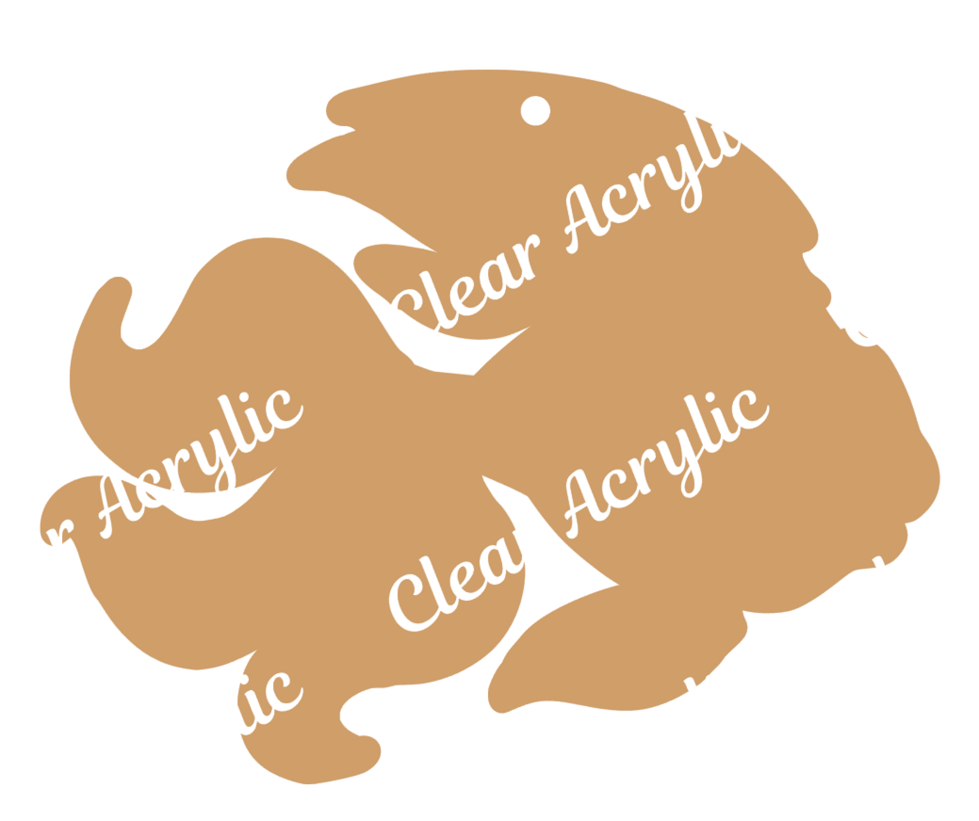 goldfish keychain blank