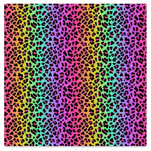 Rainbow Leopard Vinyl