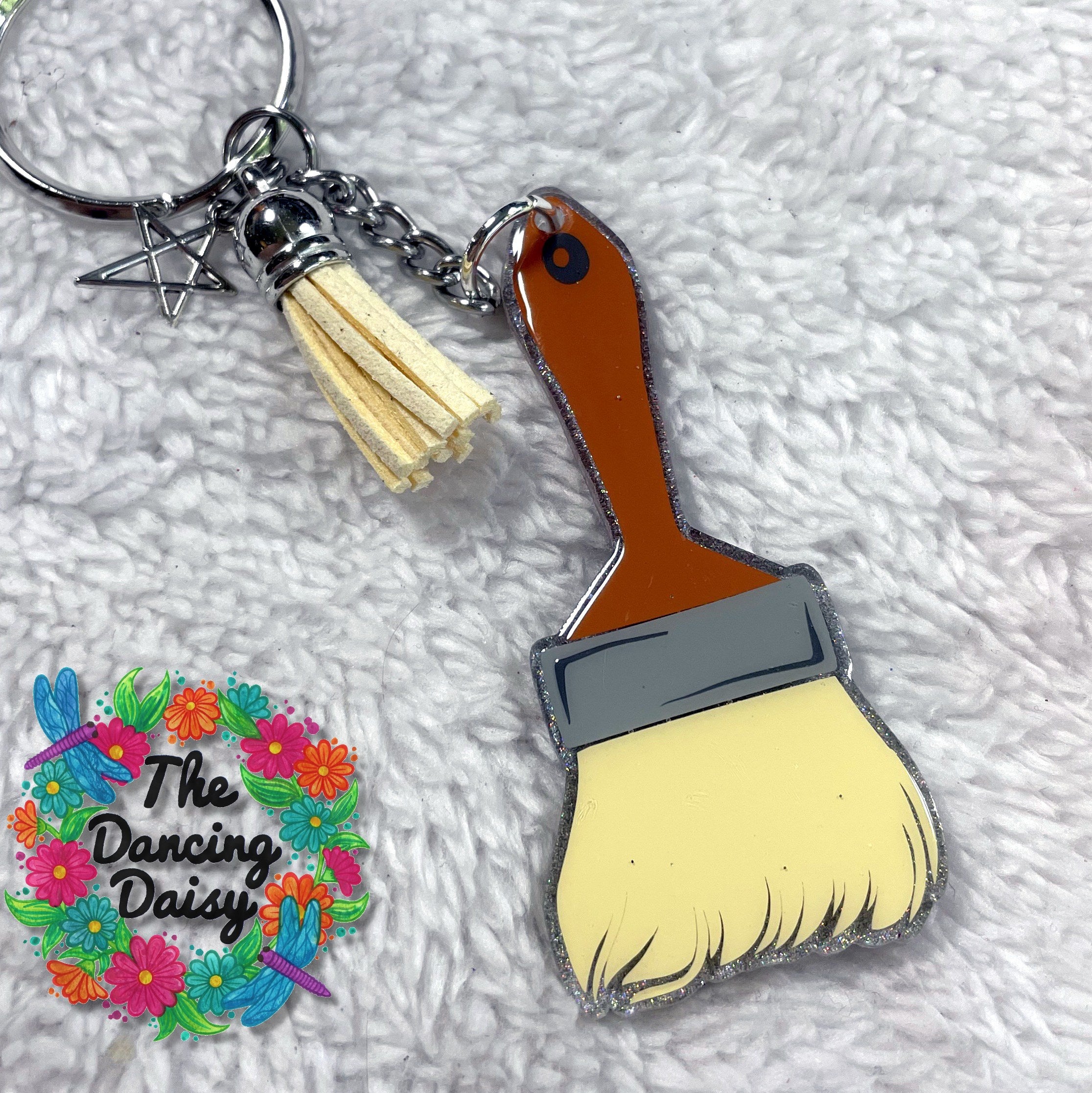 Paint Brush Acrylic Key Chain Blank – Moxie Vinyls