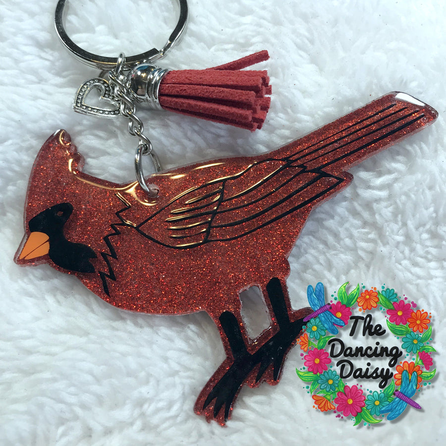 Cardinal Bird Acrylic Blank