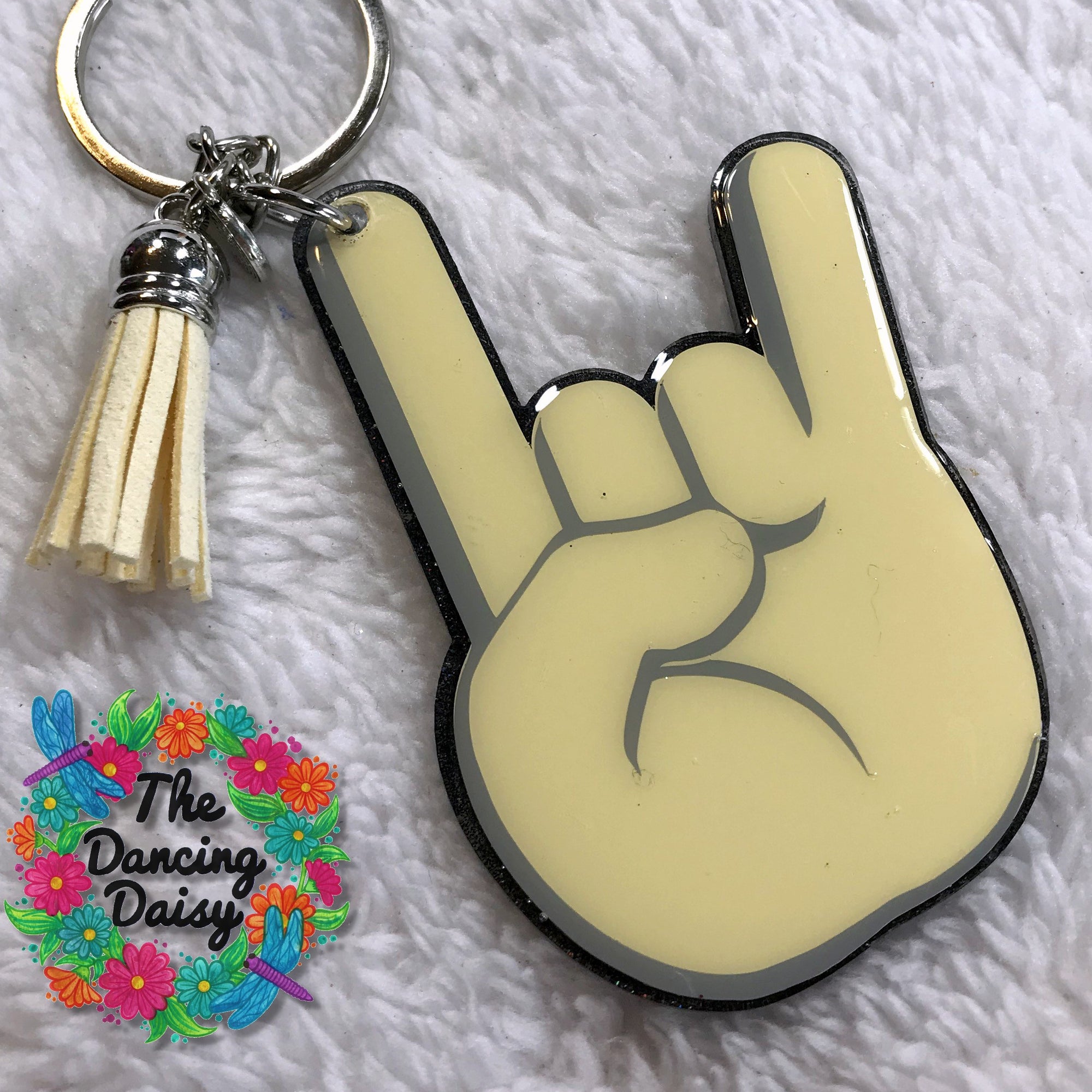Rock Hand Horns Acrylic Blank