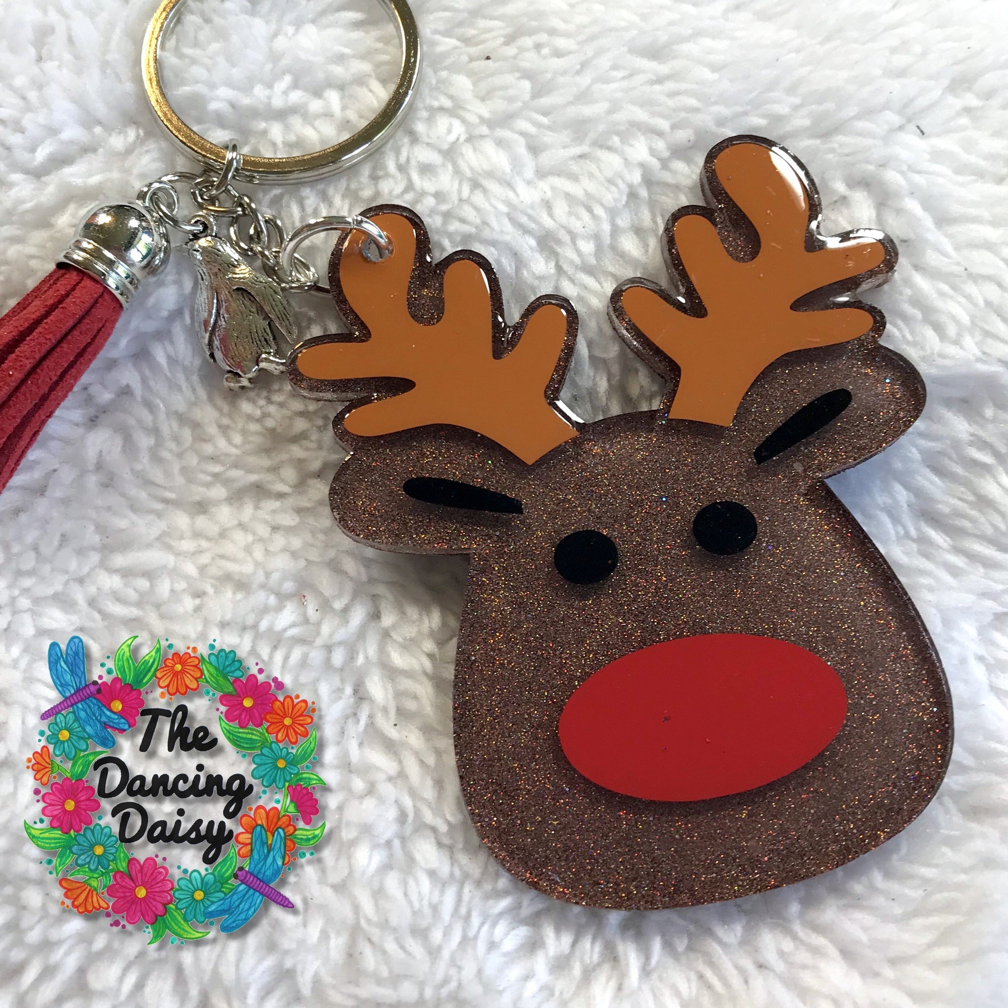 Cute Rudolph Reindeer Acrylic Blank