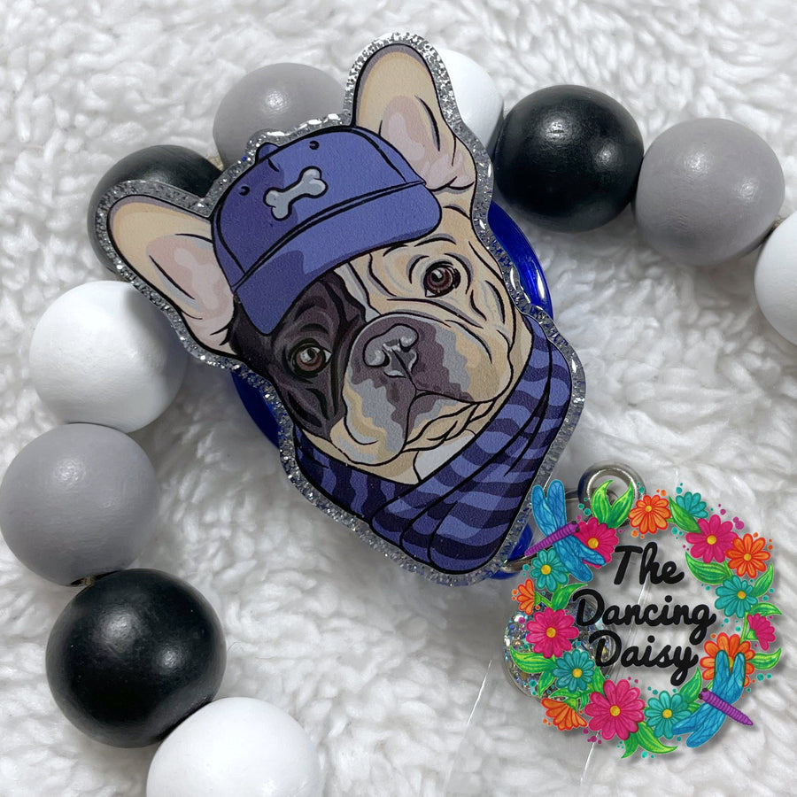 Hipster French Bulldog Decal & Acrylic Blank COMBO