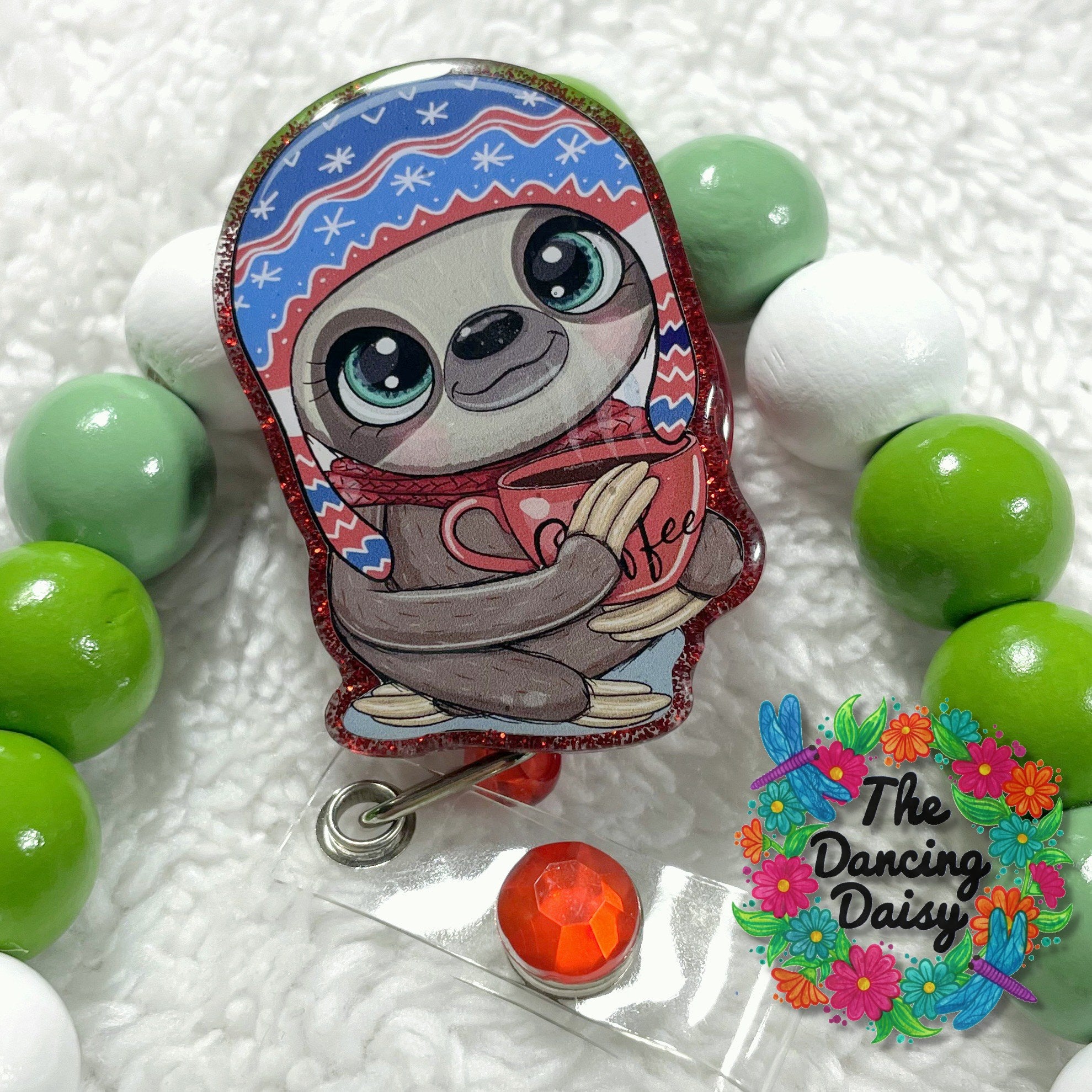 Winter Sloth Decal &amp; Acrylic Blank COMBO