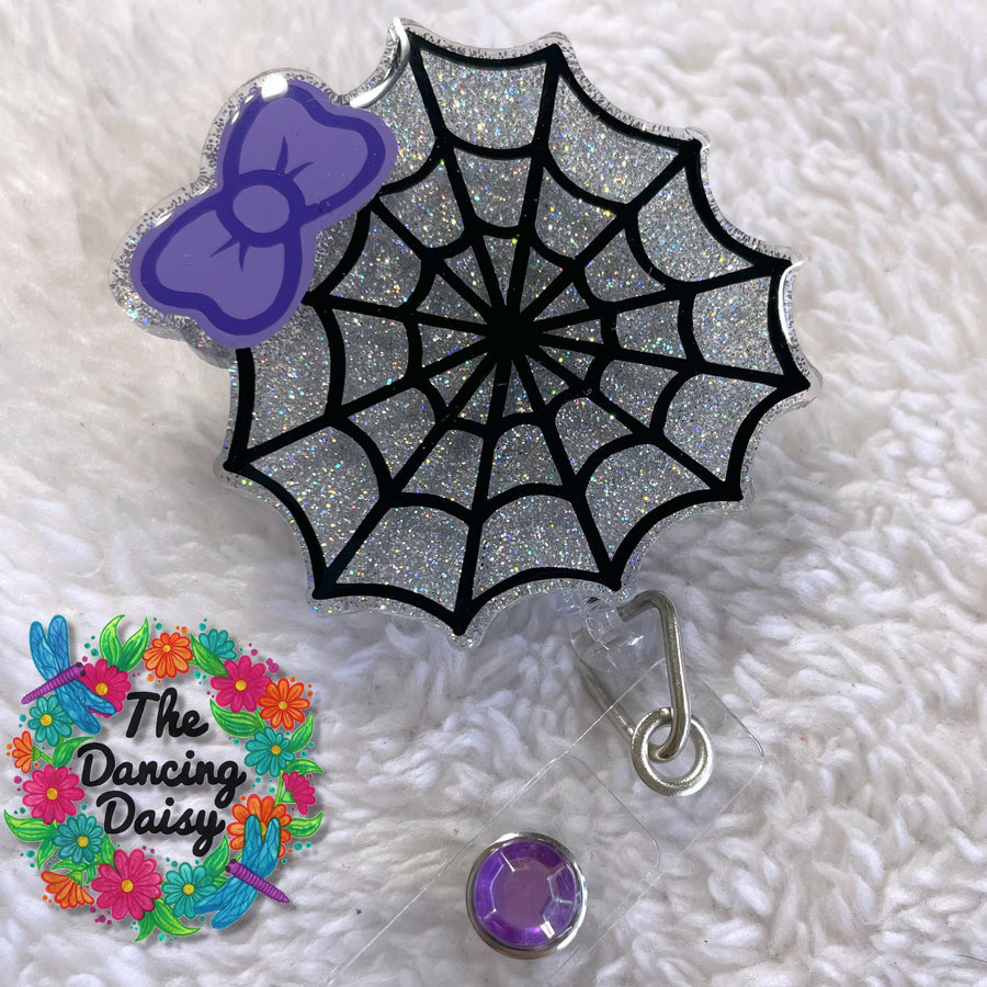 Spider Web with Bow Acrylic Blank
