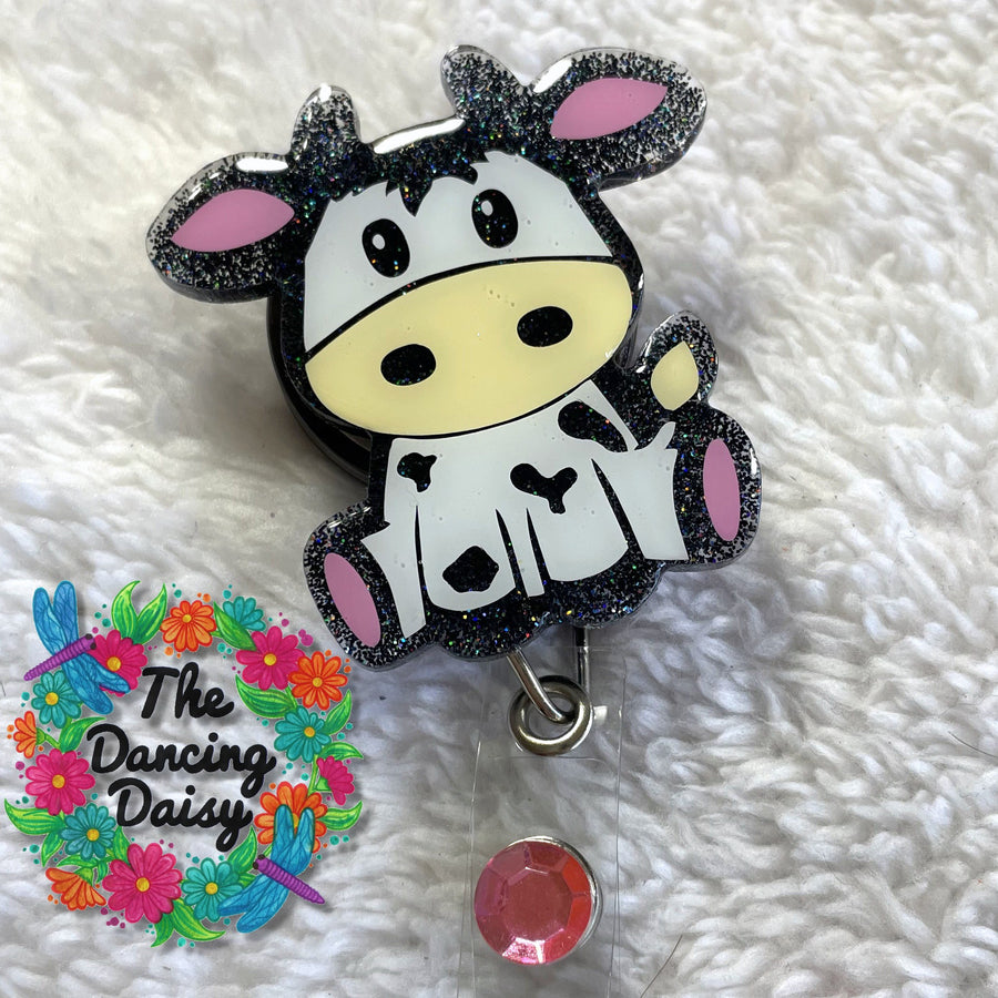 Acrylic Blank - Badge Reel - Cow by, Acrylic Blanks For Badge Reels