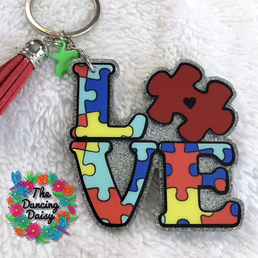 Autism Love Puzzle #1 Acrylic Blank
