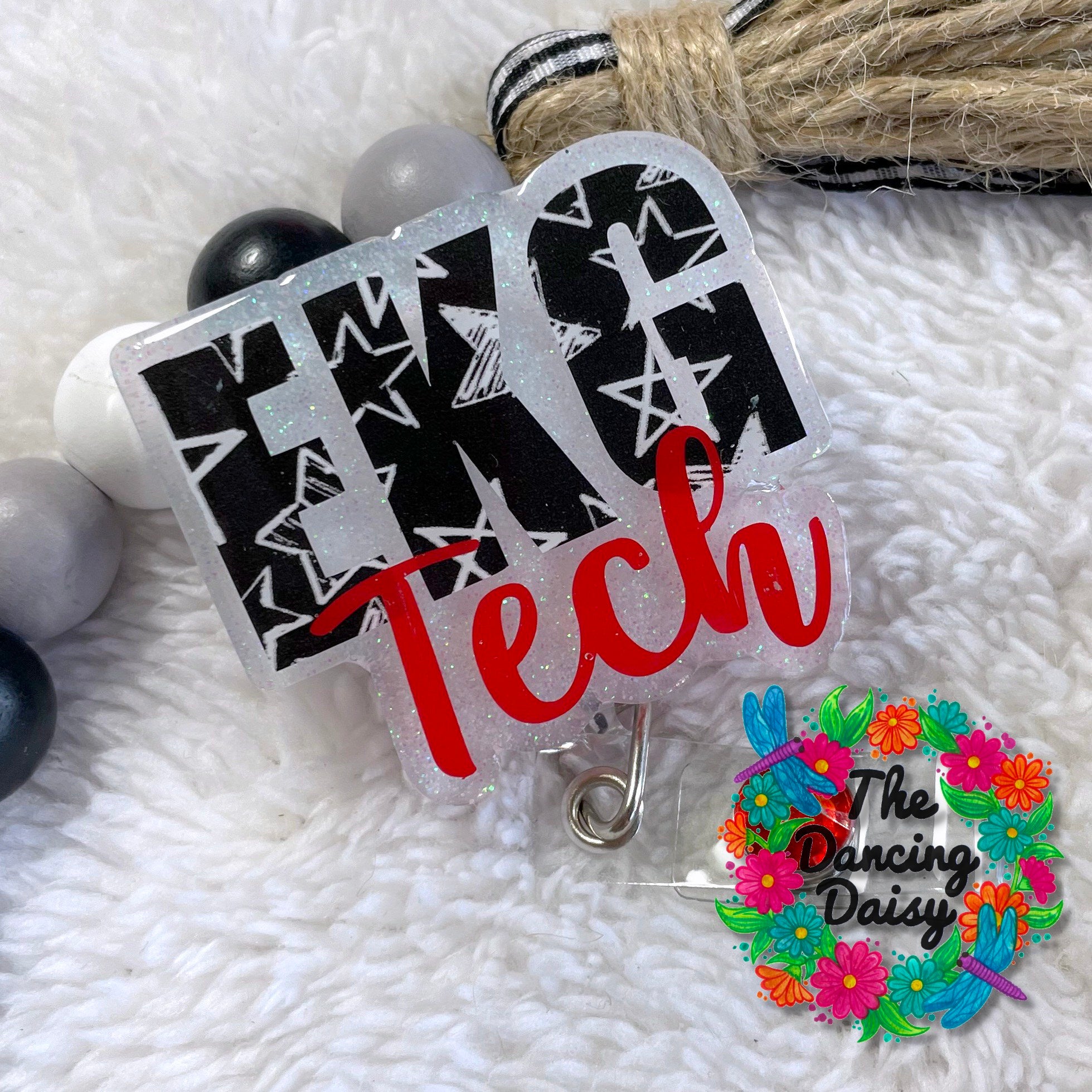 EKG Tech Badge Reel Blank