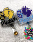 6 Feet Please Badge Reel Blank