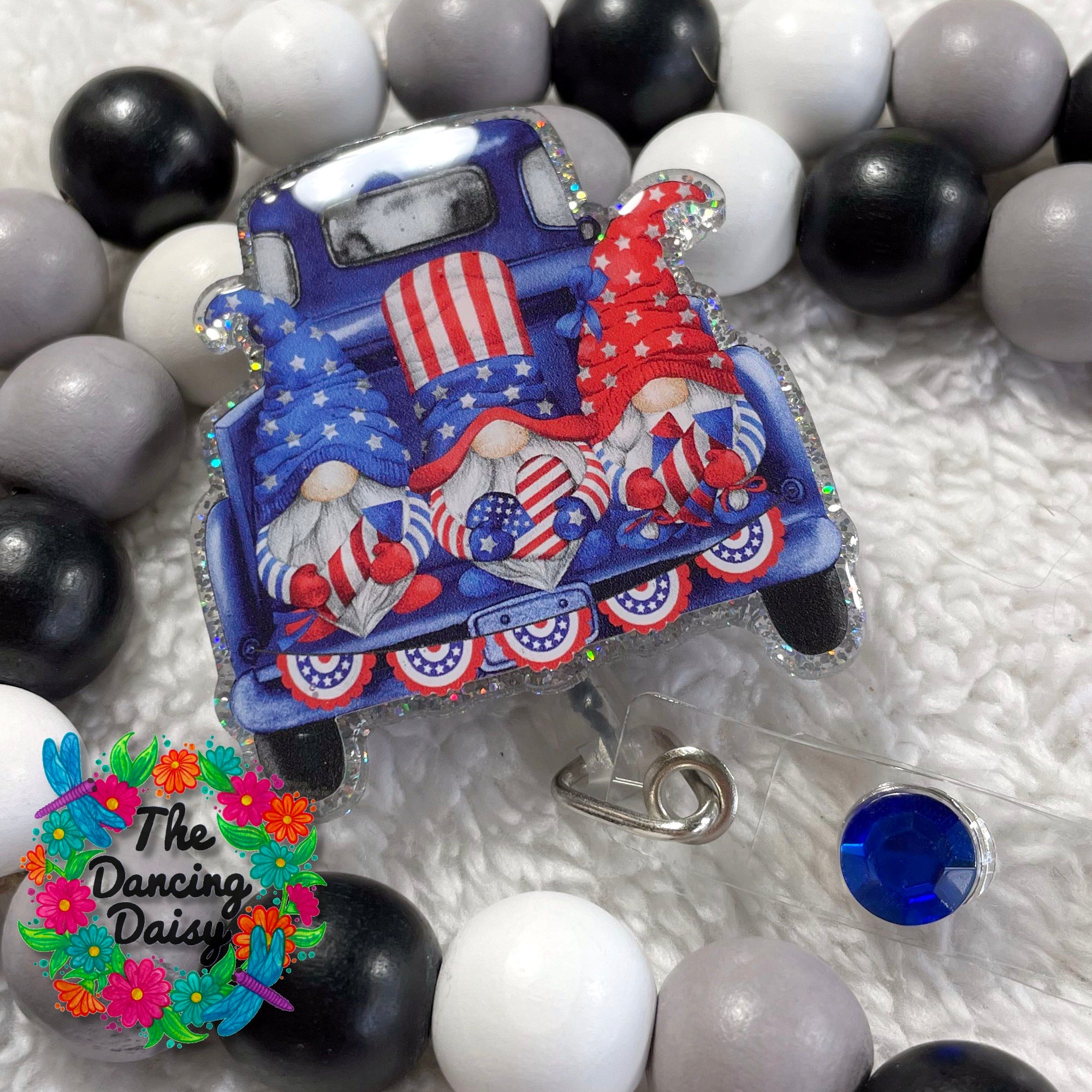 July 4th Truck Decal &amp; Acrylic Blank COMBO