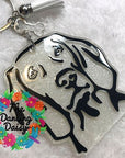 Weimaraner Dog Face Acrylic Blank