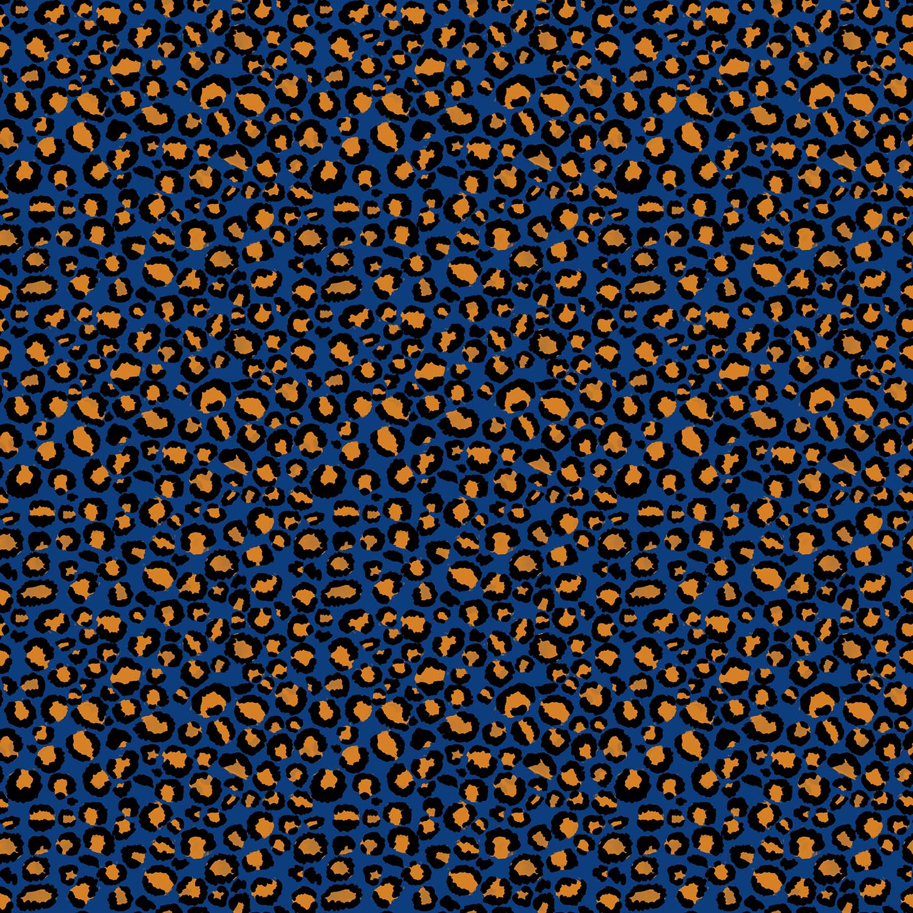 Leopard Skin Printed Vinyl - Blue Small Spots