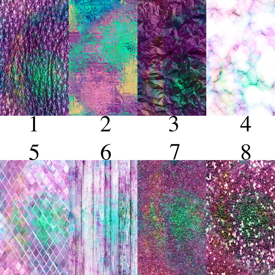 Mermaid Textures Patterns Vinyl