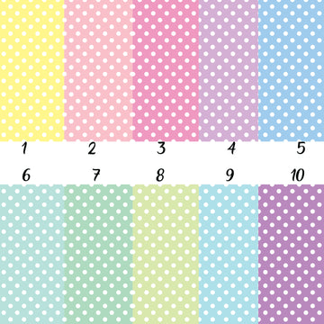 Pastel Polka Dots Vinyl