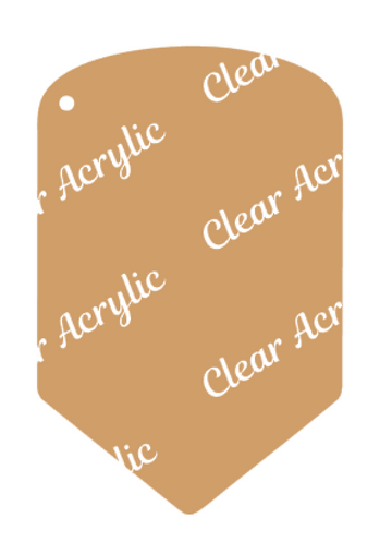 Pencil Clear Acrylic Blank for Keychain Ornaments