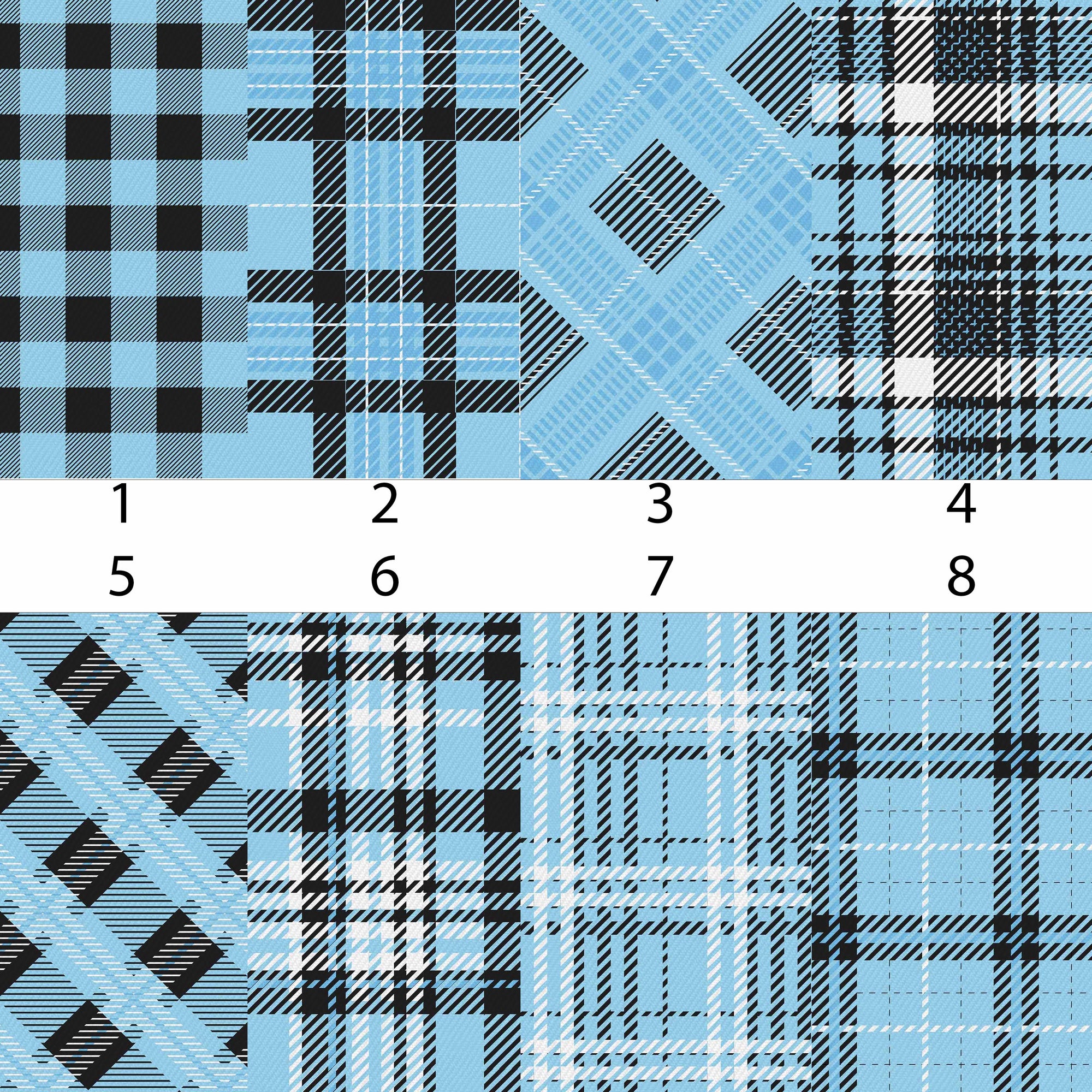 Plaid Blue Vinyl